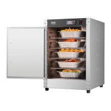 VEVOR Hot Box Food Warmer Armadio Riscaldante Singola Porta 5 Ripiani Regolabili