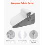 VEVOR Cuscino a Cuneo per Dormire Set 3 Cuscino a Cuneo per Letto Bianco Grigio