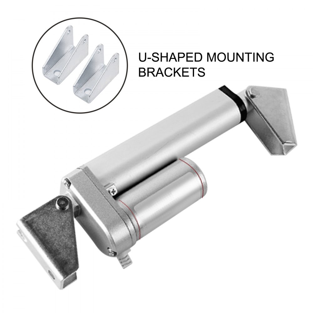 VEVOR Attuatore Lineare 900 N, Attacco Lineare Corsa Staffa 150 mm, Robusto Attuatore Lineare del Motore Elettrico 12 V CC Velocità di Traslazione 10 mm / s, Divano, Attuatore Lineare Corsa