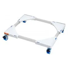 VEVOR Mini Frigo Piedistallo Universale per Lavanderia, Regolabile con Ruote Lisce, Piedistallo per Lavatrice Base Multifunzionale per Lavatrice E Asciugatrice, 15"-24,2" W Espandibile