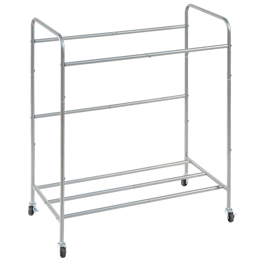 VEVOR Carrello Portabiancheria a 4 Sezioni, 765x406x865 mm Cesta Porta Biancheria con 4 Sacchi Rimovibili Tessuto Oxford, Portabiancheria Mobile in Ferro con Ruote in Gomma Carico 20KG per Lavanderia