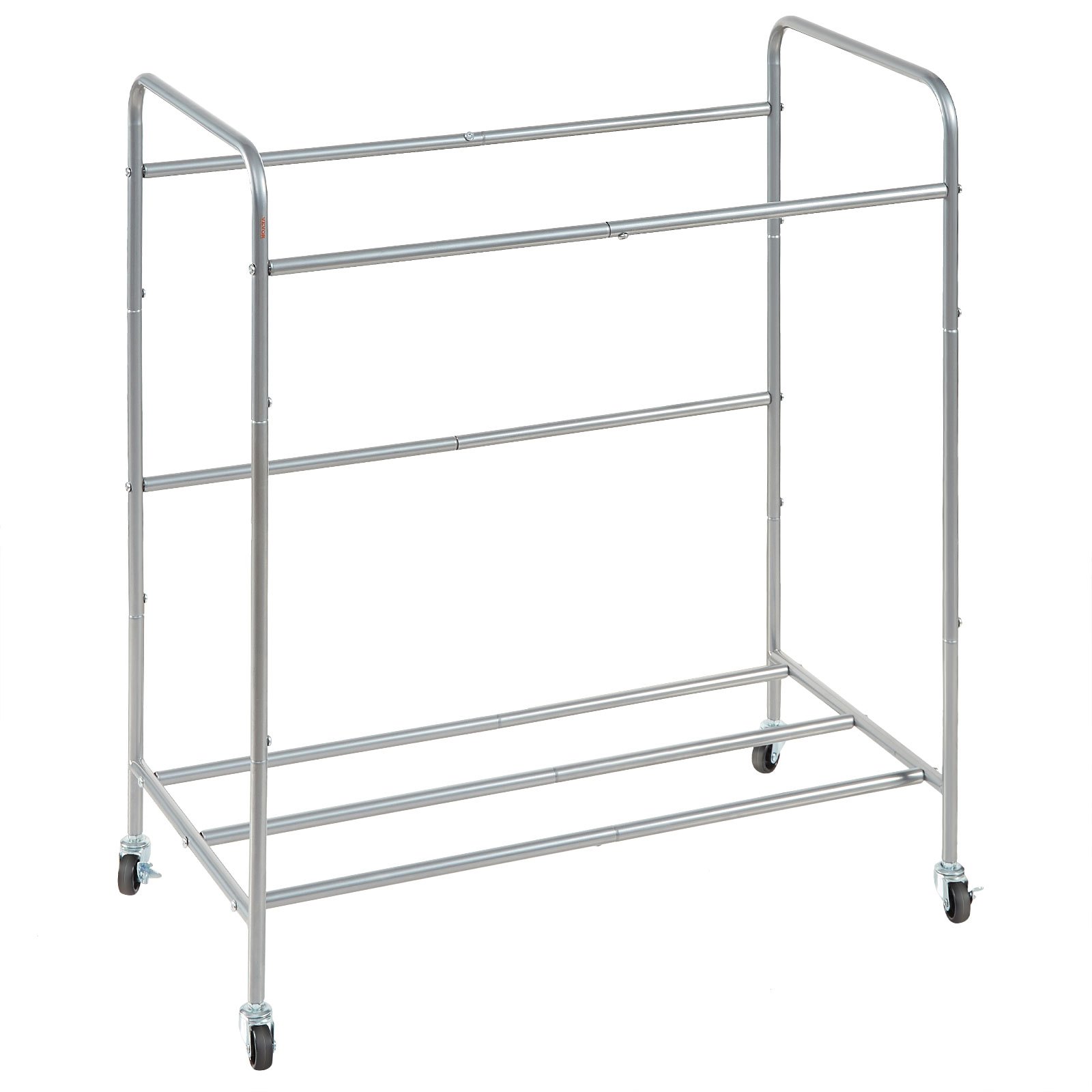 VEVOR Carrello Portabiancheria a 4 Sezioni, 765x406x865 mm Cesta Porta Biancheria con 4 Sacchi Rimovibili Tessuto Oxford, Portabiancheria Mobile in Ferro con Ruote in Gomma Carico 20KG per Lavanderia