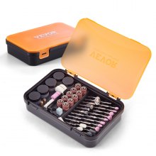 VEVOR Kit di Accessori per Utensili Rotanti Multiuso 357 Pezzi Accessori per Utensili Rotanti Multiuso con Valigetta Portatile 210x135x45mm, Set di Accessori per Intaglio Levigatura Taglio Lucidatura