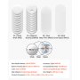 VEVOR Accessori Creazione Bottoni Magnetici 50 Set Componenti da 58 mm, Materiali da Consumo con Retro Magnetico e Apribottiglie, con Gusci in Metallo Pellicole e Fogli Carta Circolare, per Fai Da Te