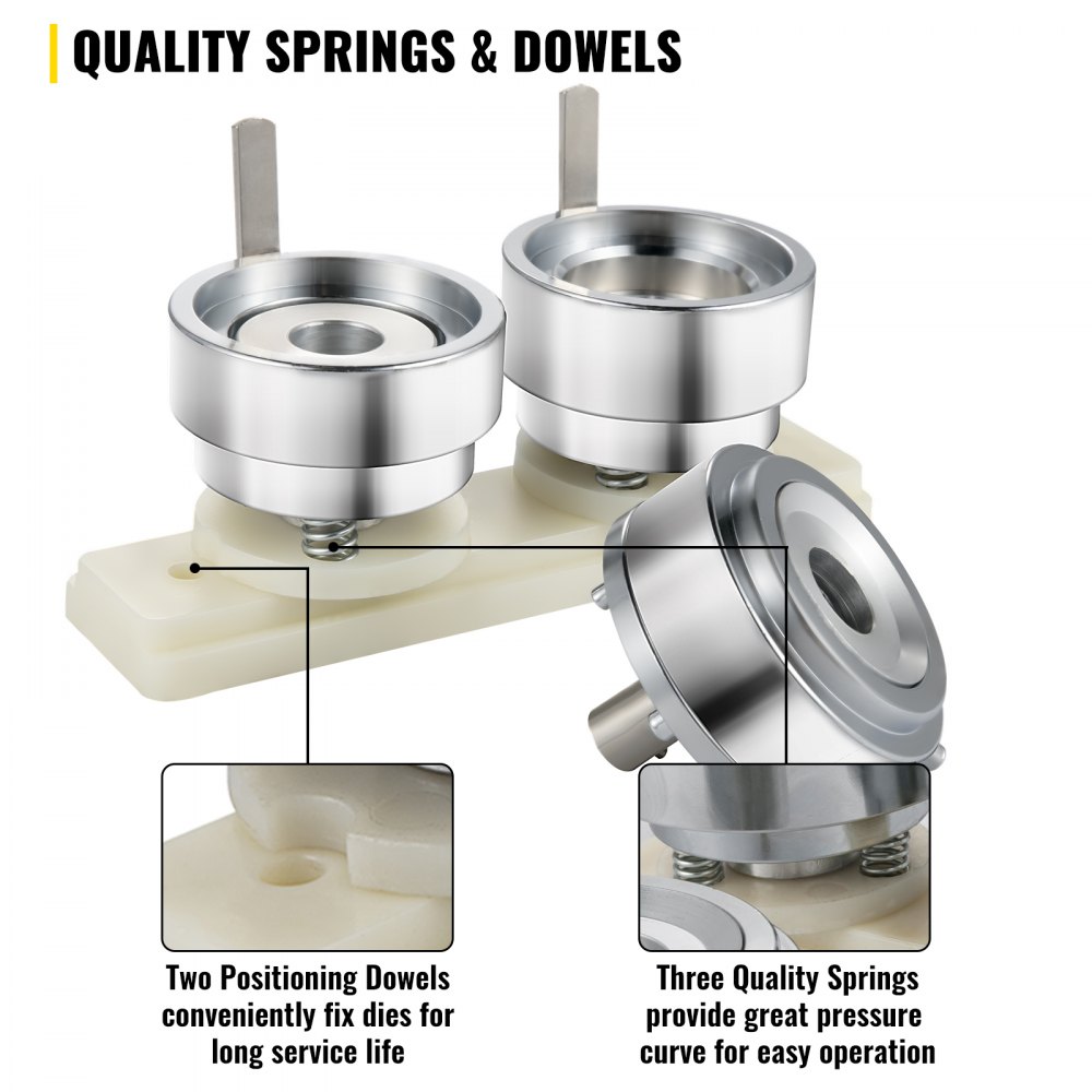 Vevor Stampo Per Bottoni Rotondo Accessori Per Macchine Per Badge Fai-da-te 37mm