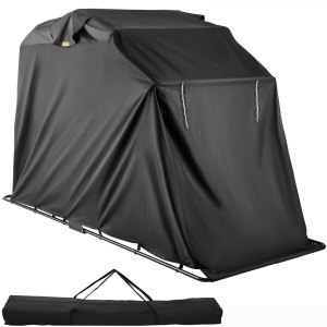 Toptrek Telo Coprimoto Impermeabile - Tessuto Oxford 210D - Dimensioni XXXL 265x105x133 Cm - Con Strisce Riflettenti E Foro Antifurto