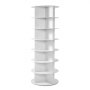 VEVOR Carosello Portascarpe Supporto Girevole a 360° con 598 x 598 x 1620 mm per 28 Paia di Scarpe 7 Ripiani, Salvaspazio, Scaffale per Scarpe per Camera da Letto, Soggiorno, Ingresso, Bianco