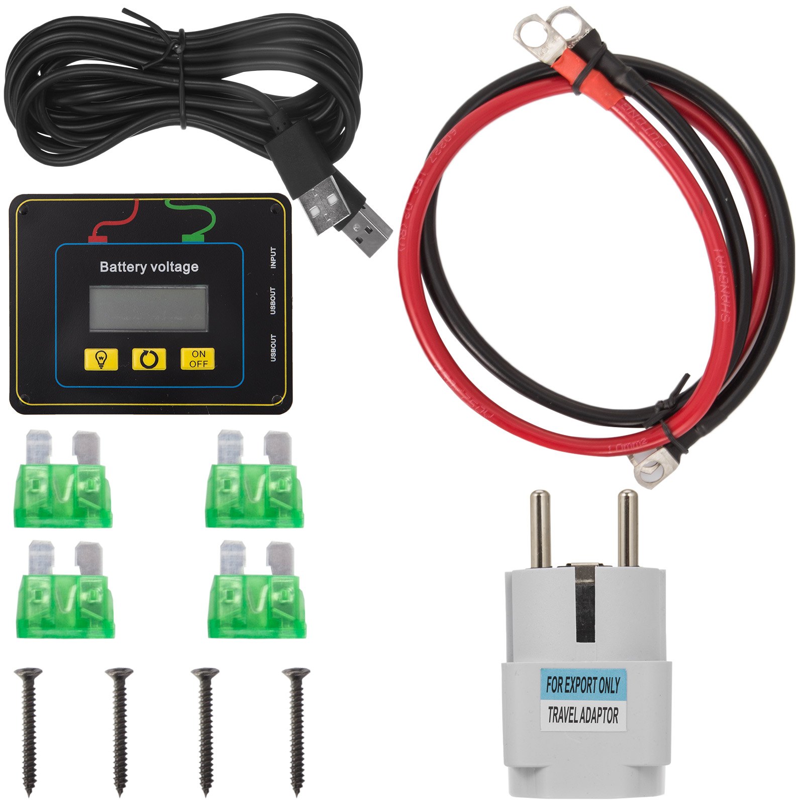 Inverter Di Potenza 2000w Per Auto Da 12v Dc A 230v Ac Potenza Di Picco 4000w