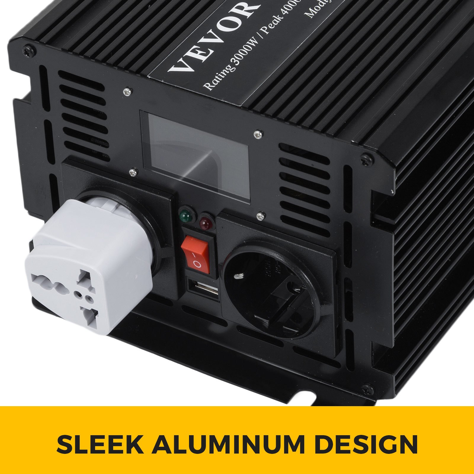 Inverter Di Potenza Sinusoidale Modificato 3000w 24v A 230v Generatore Con Lcd