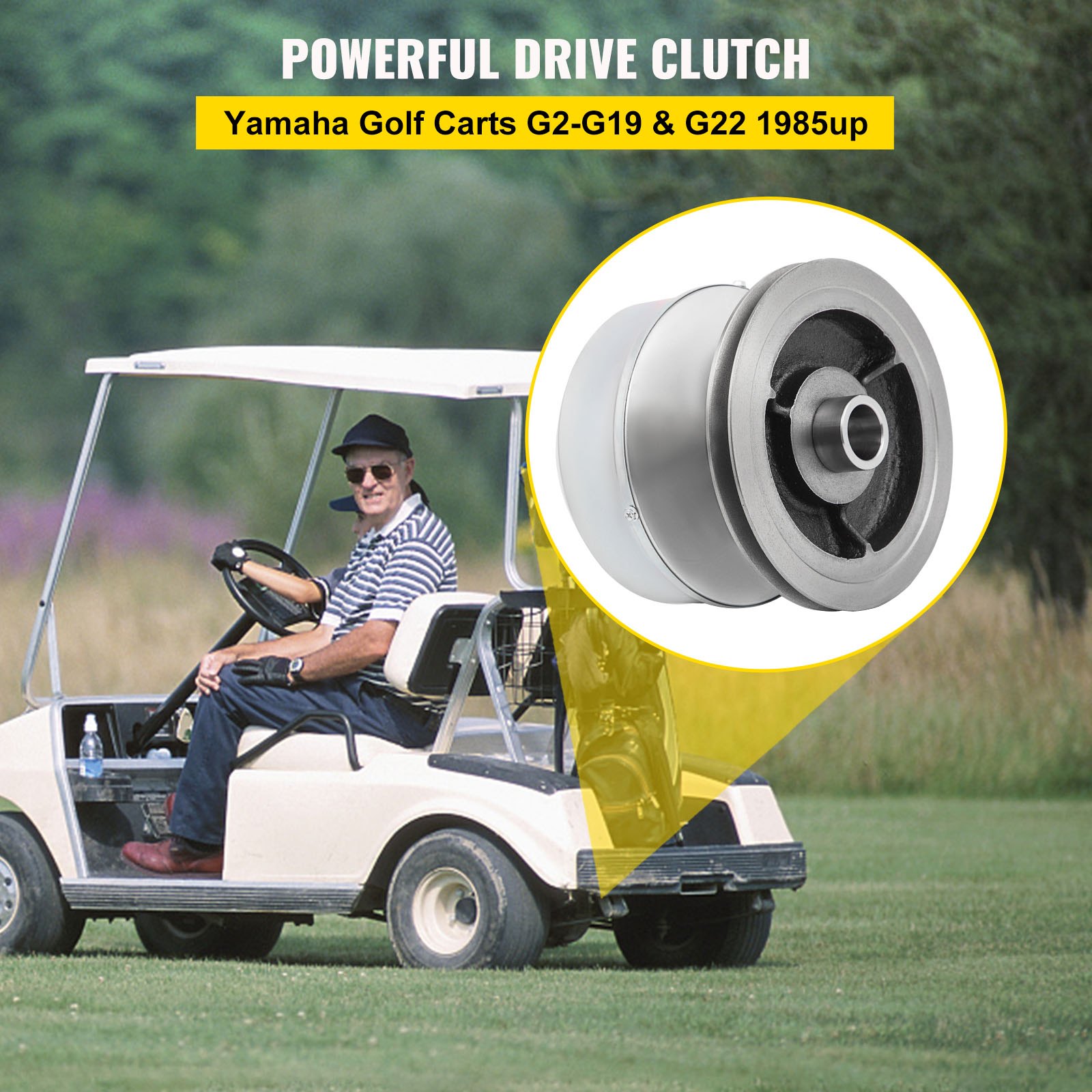 VEVOR G2-G22 Frizione di azionamento compatibile con carrello da golf Yamaha 1985+ G2 G8 G9 G14 G16 G22 Carrello da golf a gas a 4 cicli dal 1985 in poi