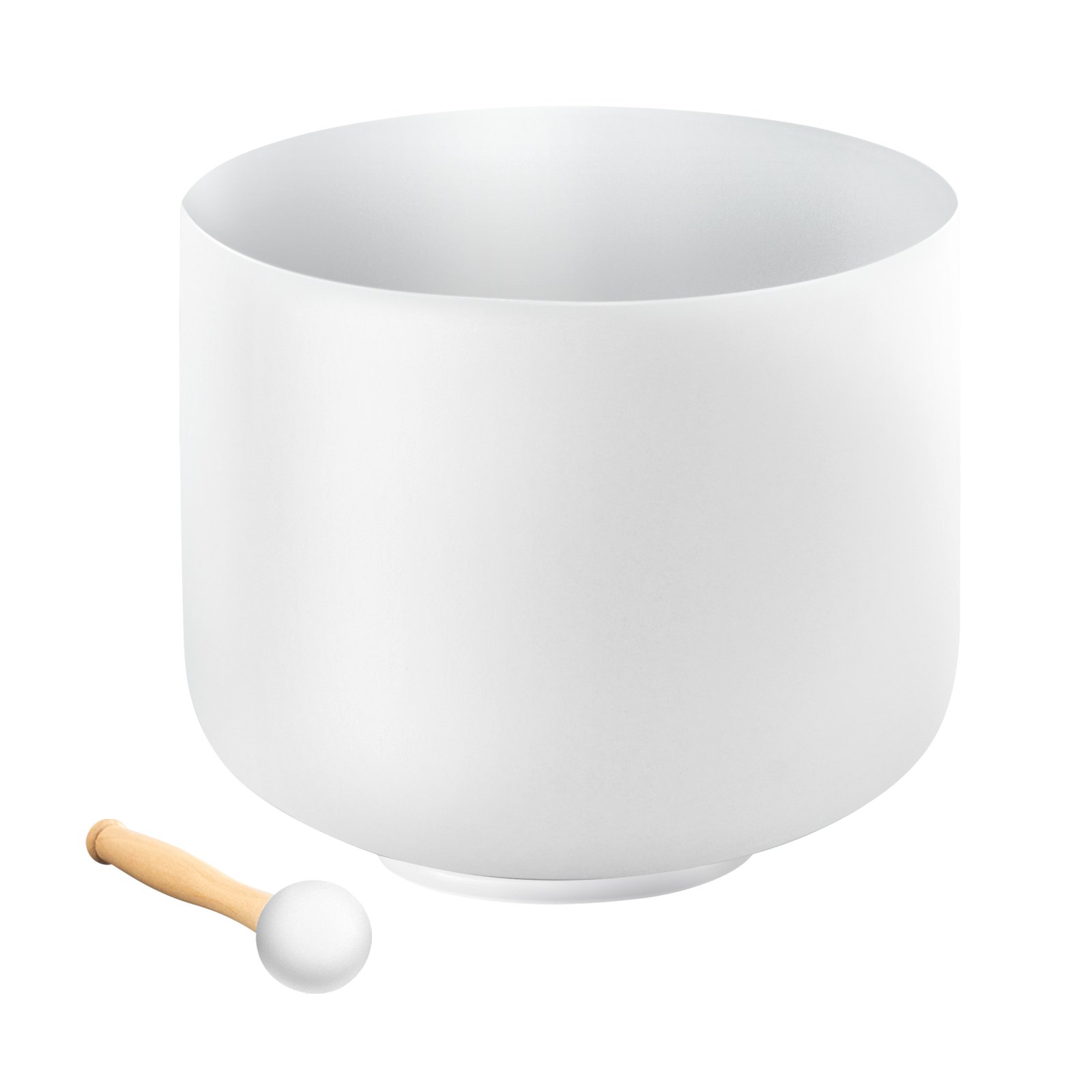 VEVOR Crystal Singing Bowl, 203 mm Large F-Note Root Chakra Singing Bowl, Matte Quartz Singing Bowl with Rubber Mallet and O-Ring, Perfect for Meditation, Yoga, Sound Baths, Sound Healing