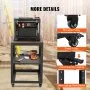 VEVOR Supporto per Pialla a Filo Spessore di Legno Capacità Carico Max. 45kg 4 Ruote, Supporto con Ripiano di Lavoro 3 Livelli 4 Rotelle per Pialla a Spessore Utensili di Falegname da Garage Officina