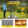 VEVOR Pompa dell'Acqua Manuale con Supporto in Ghisa, Pompa Manuale in Stile Retrò Durevole a Colore Verde, Pompa Manuale con Supporto Altezza 131 cm, Utilizzo in Stagni, Cortili e Giardini Familiari