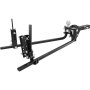 VEVOR trailer hitch 680 kg, towing device, load distribution coupling with 50 mm shaft, 58.7 mm ball, trailer stability control for load leveling, black powder-coated