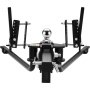 VEVOR trailer hitch 680 kg, towing device, load distribution coupling with 50 mm shaft, 58.7 mm ball, trailer stability control for load leveling, black powder-coated