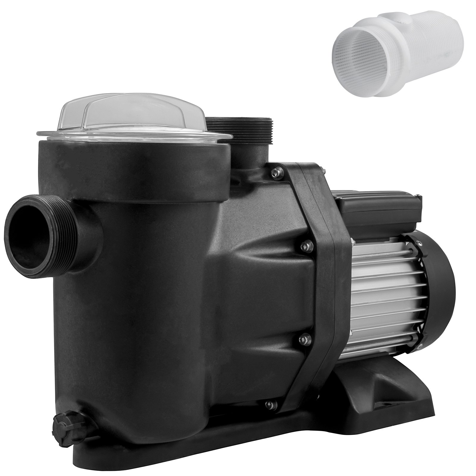 VEVOR Pompa ad Acqua a Pressione Potenza 1 HP / 750 W, Max. Portata 19200 L/H Pompa Piscina con Cavo 1,5 m, Elettropompa Pompa Filtro Piscina Velocità da 3450 RPM per Interrato e Fuori Terra