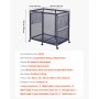 VEVOR Cestino Portaoggetti Galleggiante per Piscina 93,5x61x90,4 cm Contenitore Portaoggetti in Rete a Bordo di Piscina per Galleggianti Giocattoli Attrezzatura, Telaio in Metallo, Cestino Organizer