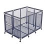 VEVOR Cestino Portaoggetti Galleggiante per Piscina 125 x 84 x 84 cm, Contenitore Portaoggetti Galleggiante per Sports Utensile da Piscina con Ruote Girevoli, Cestino Laterale Struttura in Metallo