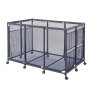 VEVOR Cestino Portaoggetti Galleggiante per Piscina 125 x 84 x 84 cm, Contenitore Portaoggetti Galleggiante per Sports Utensile da Piscina con Ruote Girevoli, Cestino Laterale Struttura in Metallo