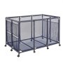 VEVOR Cestino Portaoggetti Galleggiante per Piscina 125 x 84 x 84 cm, Contenitore Portaoggetti Galleggiante per Sports Utensile da Piscina con Ruote Girevoli, Cestino Laterale Struttura in Metallo
