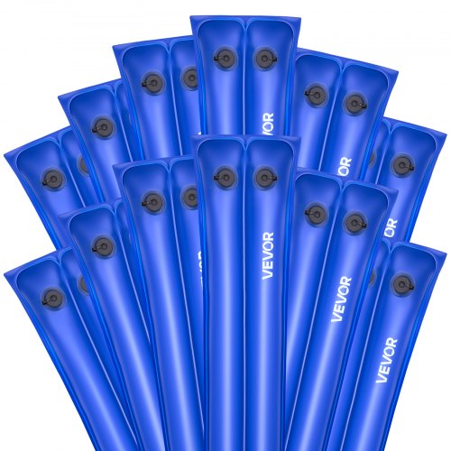 Sacchi d'acqua per copertura piscina interrata, tubi d'acqua a doppia camera per copertura piscina pesi 2,3 m per l'inverno con tappi a vite, sacchetti d'acqua per piscina per l'inverno 6 confezioni Sacchi d'acqua per copertura piscina interrata, tubi d'acqua a doppia camera per copertura piscina pesi 2,3 m per l'inverno con tappi a vite, sacchetti d'acqua per piscina per l'inverno 6 confezioni
