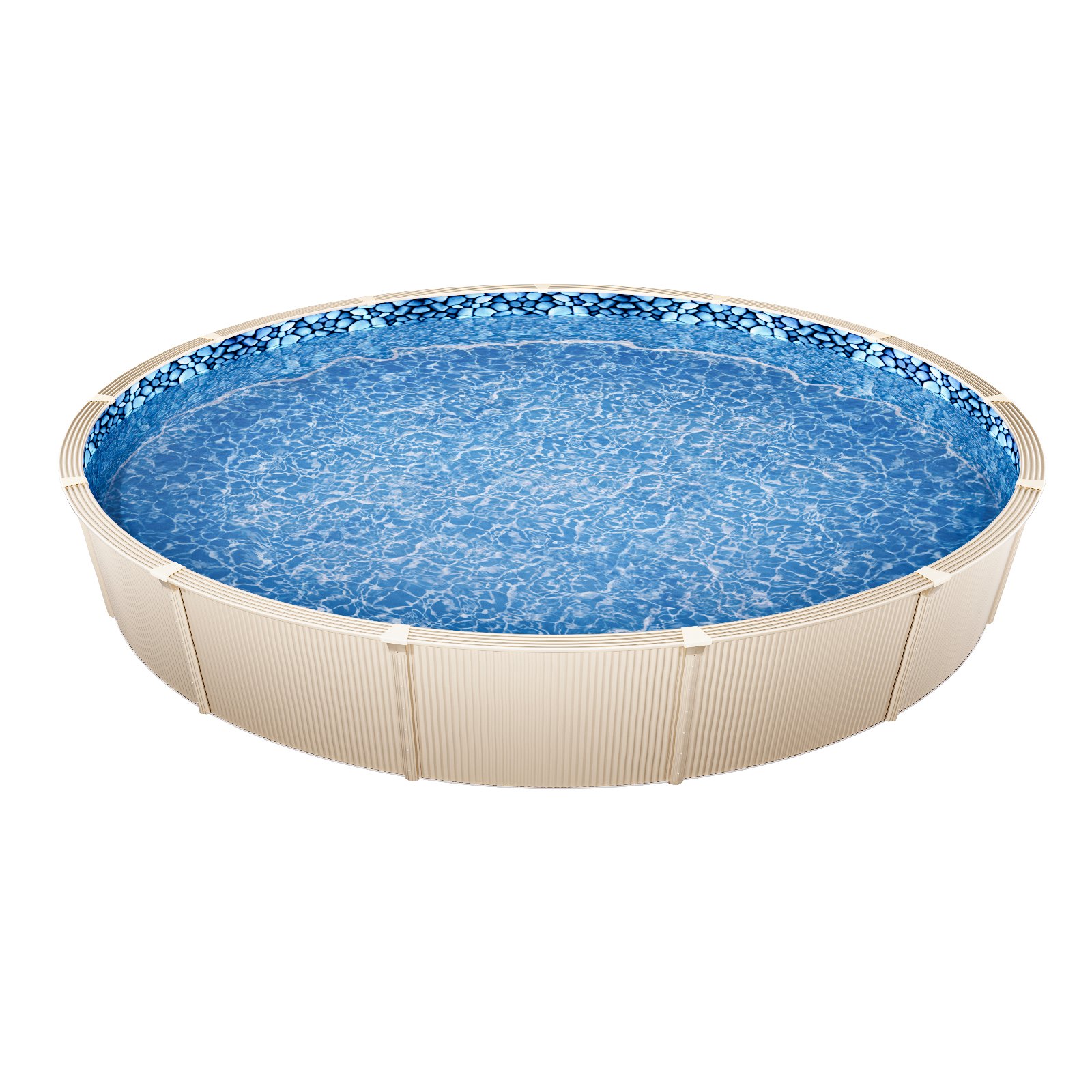 VEVOR Round Pool Liner, φ1006x120 cm, Inner Liner, Replacement Liner, Inner Liner, Swimming Pool Liner, Unibead Style Vinyl Liner with Standard Thickness, Wear-Resistant, for Above Ground Pools with 132 cm Wall Height