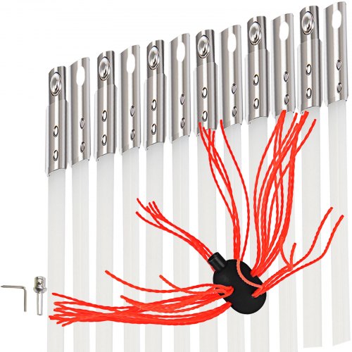 Spazzacamino 12 M 39 Piedi Set Di Spazzole Per Camino Kit Pulizia Camino