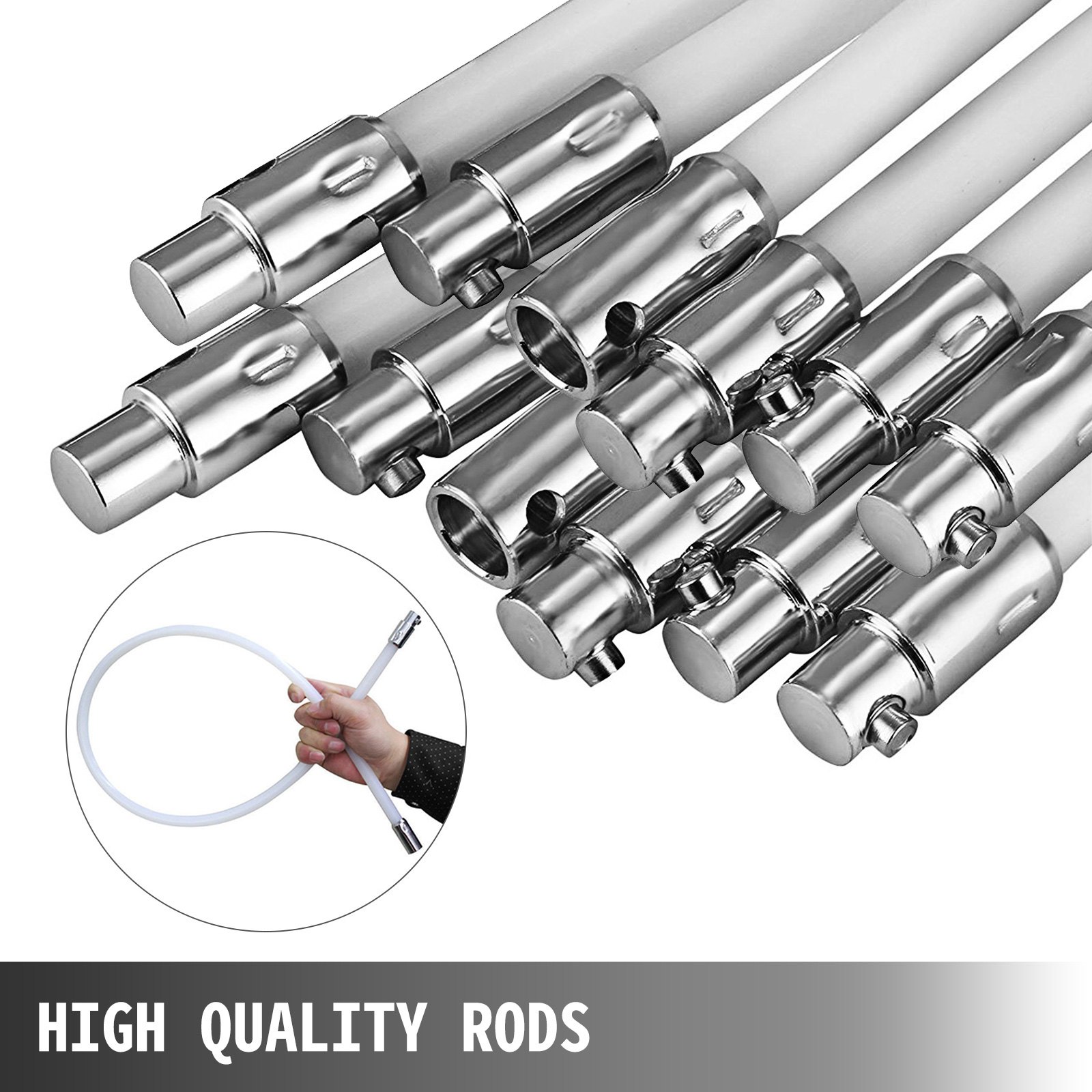 Spazzacamino 12 M 39 Piedi Set Di Spazzole Per Camino Kit Pulizia Camino