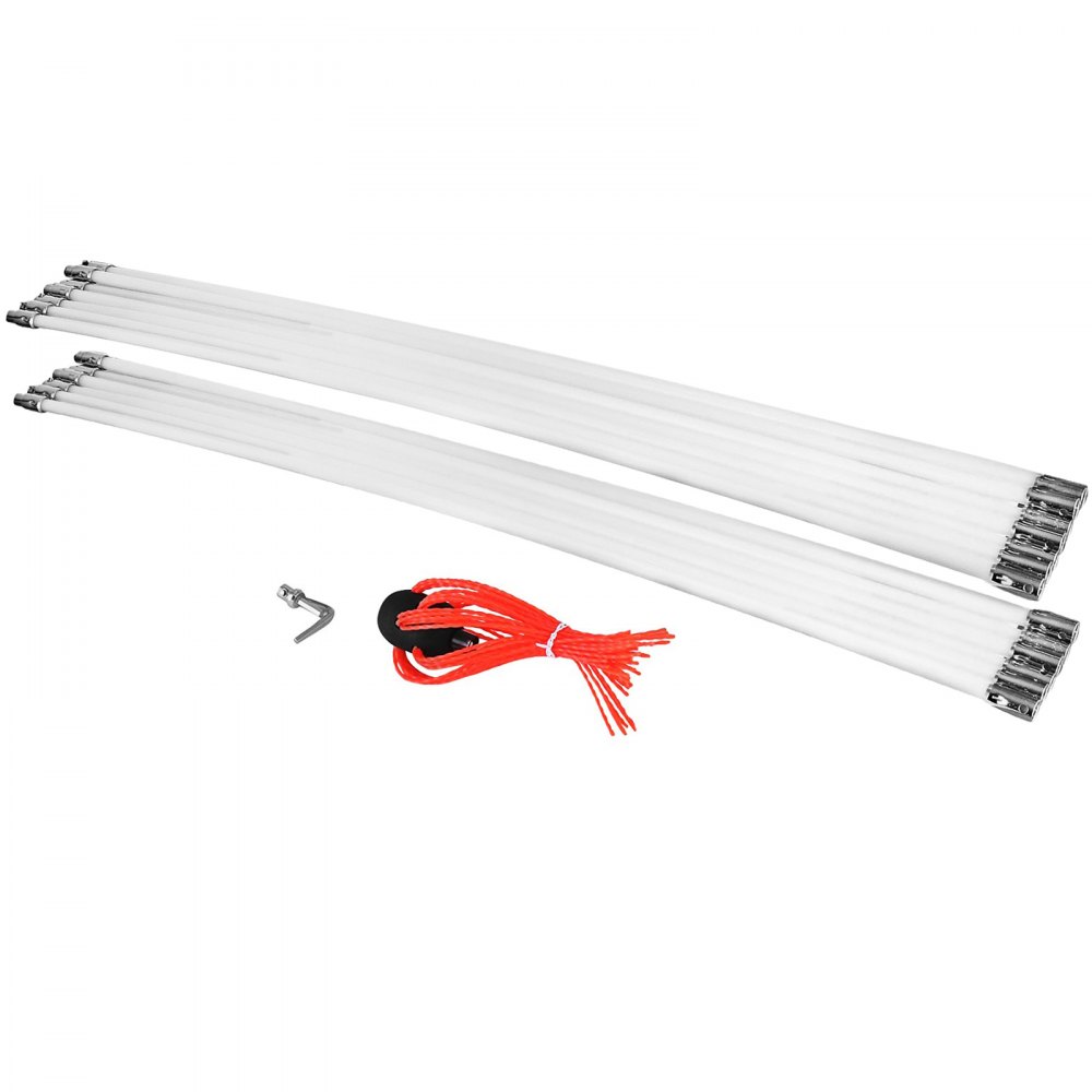 Spazzacamino 13m 43piedi Set Di Spazzole Per Camino Kit Pulizia Camino