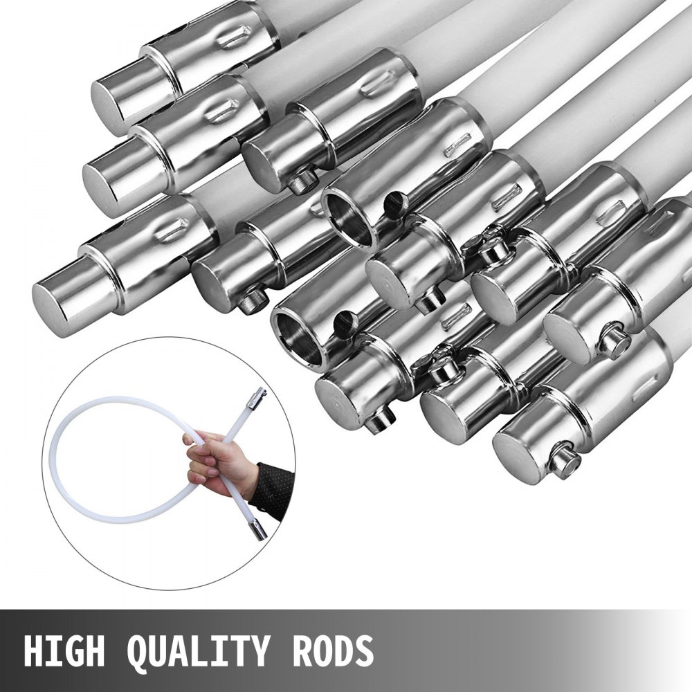 Spazzacamino 13m 43piedi Set Di Spazzole Per Camino Kit Pulizia Camino