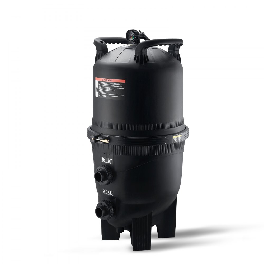 VEVOR Filtro per Piscina a Cartuccia, Superficie Filtrante di 40 m², Filtro per Piscina Interrata, Sistema di Filtrazione per Piscine Fuori Terra con Filtro Anti-perdite