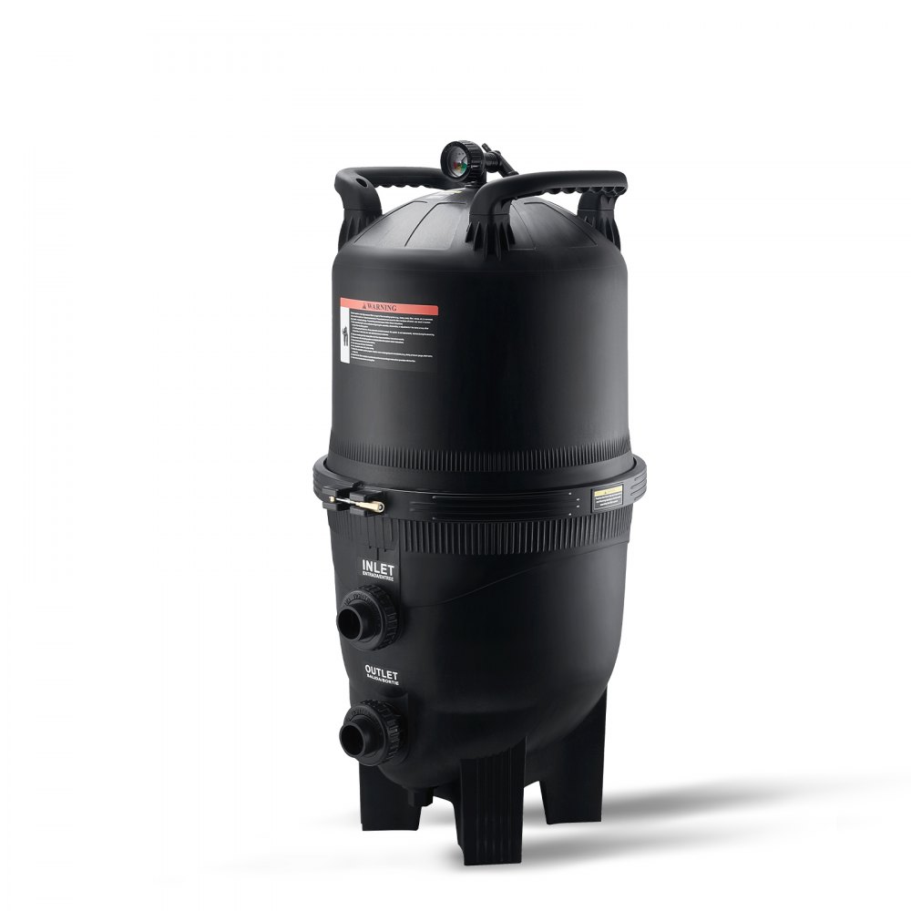 VEVOR Filtro per Piscina a Cartuccia Superficie Filtrante di 30 m², Filtro per Piscina Interrata, Sistema di Filtraggio per Piscine Fuori Terra con Filtro Anti-perdite