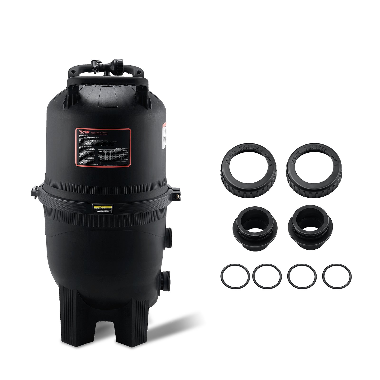 VEVOR Filtro per Piscina a Cartuccia Superficie Filtrante di 30 m², Filtro per Piscina Interrata, Sistema di Filtraggio per Piscine Fuori Terra con Filtro Anti-perdite