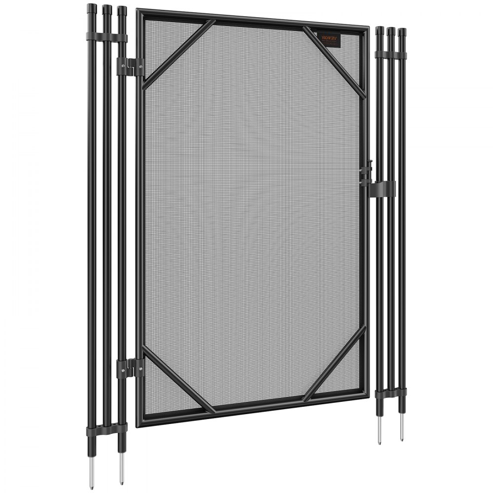 VEVOR Cancello Recinzione Piscina, 1,21 x 0,76 m, Kit Cancello per Piscina Interrata Rimovibile, con Chiusura in Acciaio Inox, Cancello Facile da Installare per Sicurezza di Bambini Animali Domestici