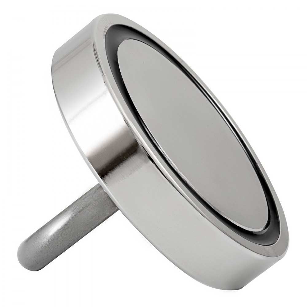 Kit Magnete Da Pesca Magnete Al Neodimio Forza Di Trazione 300 Kg Rosso + Corda