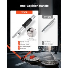 VEVOR Sollevatore Magnetico per Lastre, Capacità di 600 kg, Carrello in Acciaio con Sollevamento Magnetico e 2 Ruote, Maniglia Regolabile, Neodimio N42, Pieghevole per il Sollevamento di Tombini