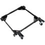 VEVOR Basamento Mobile Porta Oggetti Base per Mobili Macchine Misura Regolabile da 381x381 mm a 914x914 mm 2 Ruote Direzionali 2 Ruote Girevoli Base Universale con Freno Capacità Carico Massima 317,5 kg