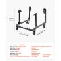 VEVOR U-shaped engine stand/lifting trolley (340 kg load capacity), robust steel engine holder with 4 swivel casters & 4 hook positions, suitable for BB-CHEVY and GEN-1 SB-CHEVY engines