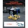 VEVOR Engine Stand Engine Lifting Trolley (340 kg load capacity) with adjustable width & length, heavy-duty steel engine mount with 4 swivel casters and 2 ratchet straps, suitable for most engines