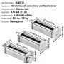 VEVOR Set di Accessori 3 Rulli Sfogliatrice di Pasta Adatto per Impastatrice KitchenAid, Set Rulli per Tagliapasta Acciaio Inox 3 Pezzi Compatibile per Robot da Cucina KitchenAid Spessore Regolabile