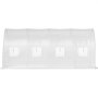 VEVOR Greenhouse 4.6x2.1x2.1m Cold Frame Foil Greenhouse Galvanized Steel Frame and PE Cover Waterproof and UV-resistant Tomato Greenhouse Ideal for Growing Vegetables and Flowers