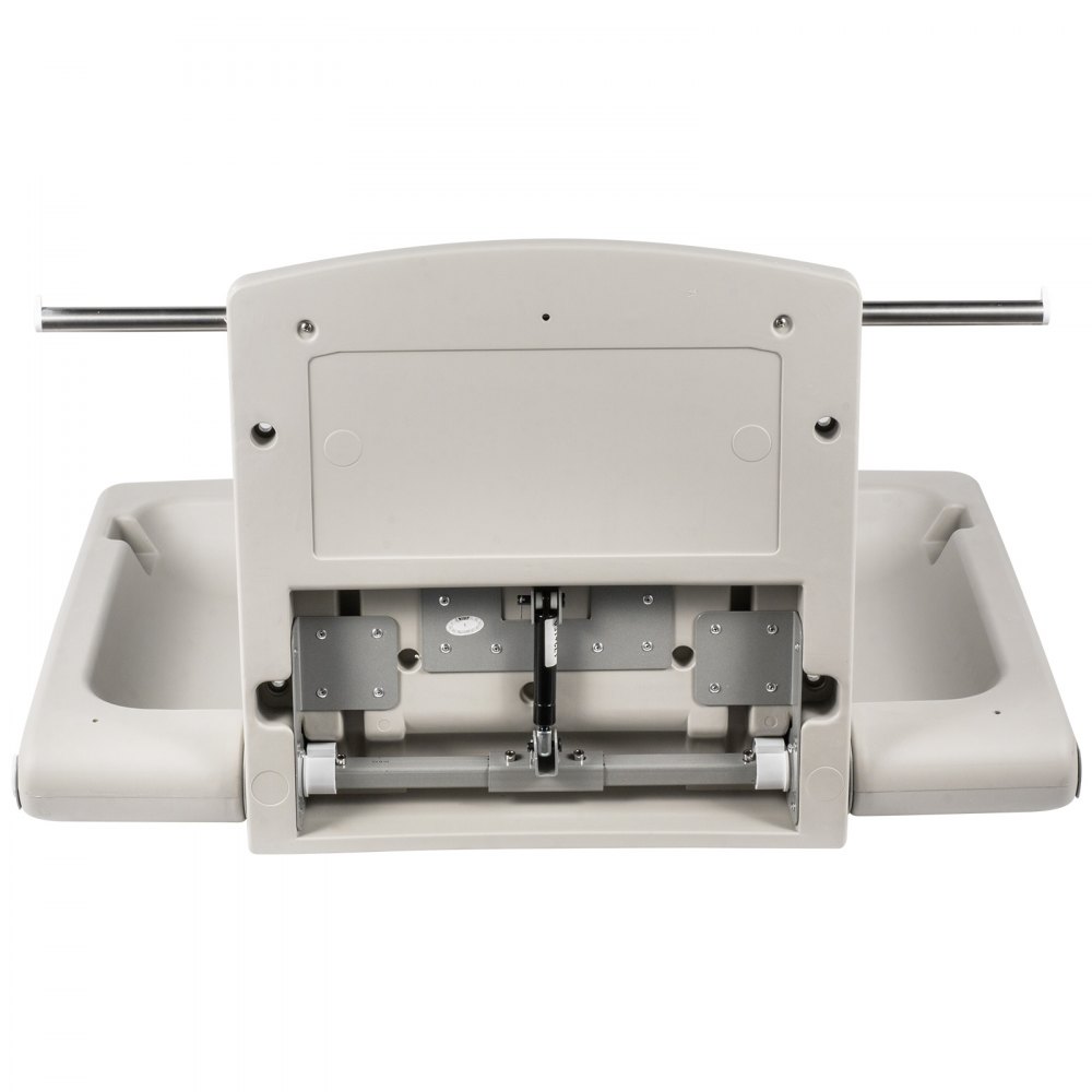 VEVOR Fasciatoio per Bambino, Fasciatoio da Parete, Fasciatoio da Muro, Fasciatoio Pieghevole, Fasciatoio per Pannolini per Bambini, Capacità di Carico 15 kg, Colore Grigio