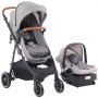 VEVOR Sistema da Viaggio per Passeggino 3 in 1 con Seggiolino Grigio Scuro Nero