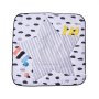 VEVOR Play Mat 875x875x440 mm, Activity Mat with 6 Sensory Toys, 2 Touch Balls & Soft Fabric for Developing Sensory & Motor Skills, for Children 0-18 Months