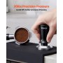 VEVOR Pressino per Espresso Manuale da 58 mm Tampone da Caffè a Molla 13,6 kg con Forza Stabile, Tamper per Caffè in Acciaio Inossidabile e Lega di Alluminio con Manico Testurizzato Antiscivolo