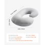 VEVOR Pregnancy Pillow, C-shaped Nursing Pillow, 133x63x21cm Support Pillow for Pregnant Women with Removable & Washable Cover, Perfect for Relieving Back, Belly, Hips and Legs