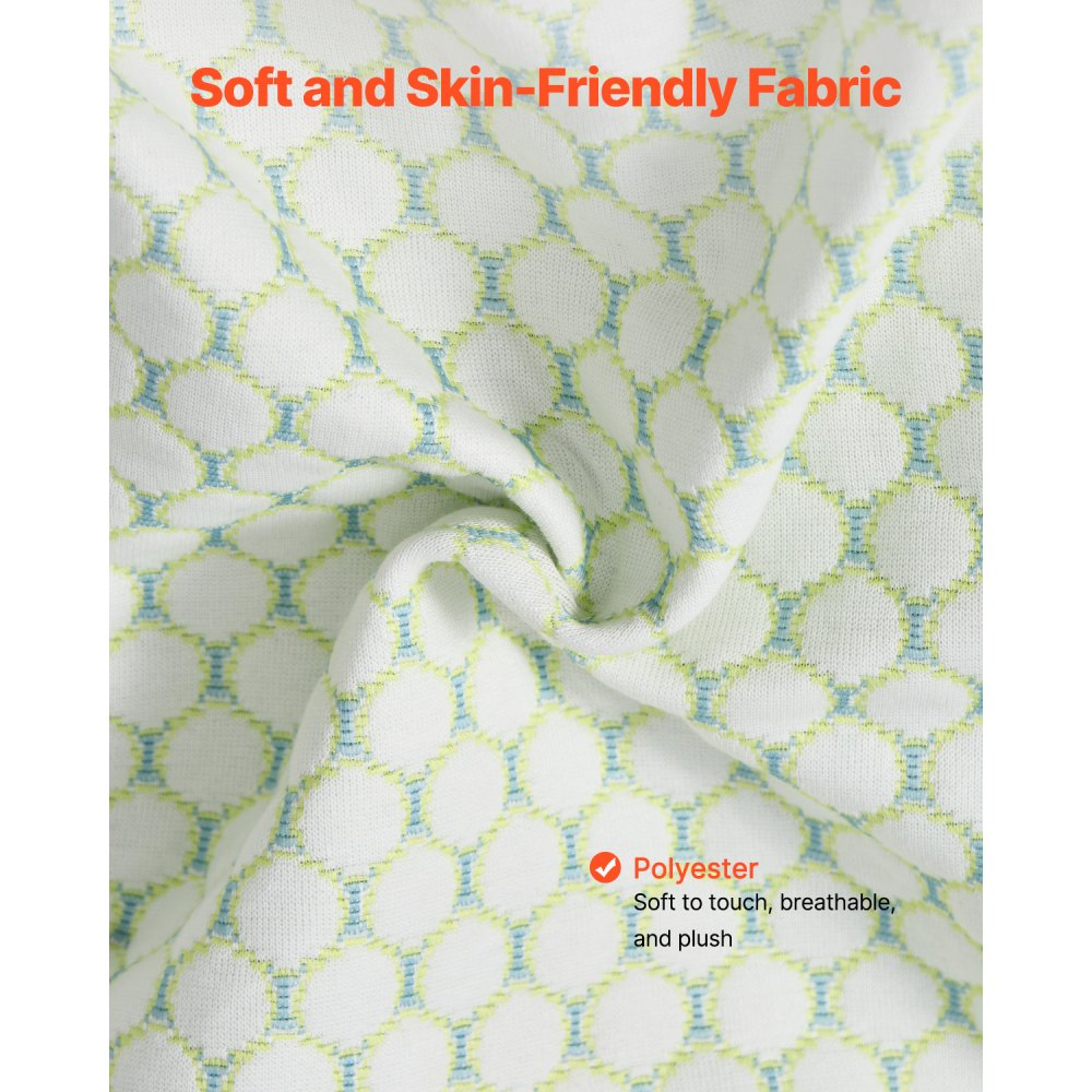 VEVOR Cuscino per la Gravidanza, Cuscino per Maternità a Forma di W per Tutto il Corpo per Donne Incinte, Supporto per la Gravidanza Morbido Traspirante con Fodera Rimovibile e Lavabile