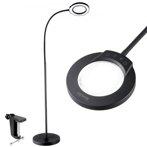 Lampada Led Da Terra Beyamz Con Lente D'Ingrandimento 5X 105 Mm - Luce Lampada Led Da Terra Beyamz Con Lente D'Ingrandimento 5X 105 Mm - Luce
