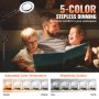 VEVOR Lente d'Ingrandimento Pavimento 5X con Luce e Supporto LED 5 Colore