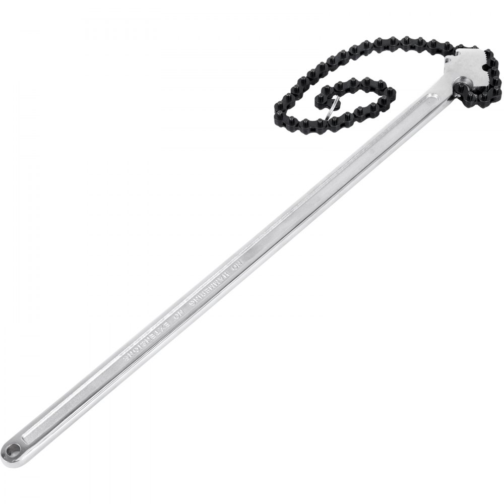 VEVOR Maniglia per Chiave a Catena 610mm Catena 560mm, Chiave per Tubi in Acciaio al Carbonio, Adatta per Riparazione Serbatoio Benzina, Impianti Idraulici Domestici, Officina Garage